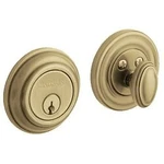 Baldwin 8231033 Traditional Single Cylinder Deadbolt, Vintage Brass. Fixed Price $130.27.
