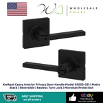 Kwikset Casey Interior Privacy Door Handle Model 93002-031 Matte Black. Fixed Price $34.99.