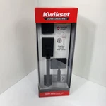 Kwikset Prava Matte Black One-cylinder Door Handleset. Fixed Price $119.00.