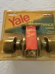 Yale Marathon Entrance Lockset Brass/gold, Deadlocking Latch, Universal Backset. Fixed Price $38.25.