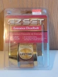 New Ez Set Entrance Deadbolt Lock Double Cylinder 2 Keys Polished Brass 7368. Fixed Price $20.00.
