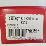 Kwikset 158SQT-514 Halifax Single Cylinder Deadbolt With Smartkey Technology. Fixed Price $19.98.
