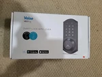 Veise Fingerprint Smart Locks For Front Door W/ 2 Lever Handle Set VE07-L -black. Fixed Price $45.00.