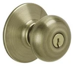 Schlage F51-PLY Brass Plymouth Keyed Entry Panic Proof Door Knob Set. Fixed Price $52.19.