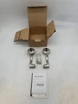 Baldwin 5255.150.FD Wave Style Full Dummy Door Lever Set, Satin Nickel (new). Fixed Price $146.00.