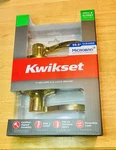 Kwikset Hall & Closet Lever Polished Brass Handle 720LL 3 Cp New Free Shipping. Fixed Price $35.95.