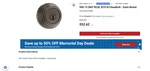 Kwikset 15 Smt Rcal Rcs K3 Deadbolt Satin Nickel Mpn: 99800-127. Fixed Price $35.00.