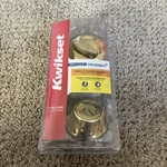 Kwikset Mobile Home Bright Brass Metal Single Cylinder Deadbolt 96600-668. Fixed Price $18.95.
