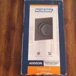 Schlage Addison Deadbolt Keyed Ansi Grade Aged Bronze B60N Lw 716. Fixed Price $22.79.