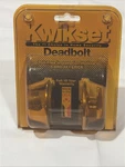 New Kwikset Deadbolt Lock Gold Tone Finish 10881-001. Fixed Price $10.99.