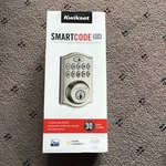 Kwikset Smartcode 914 Touchpad Keyless Entry Deadbolt Z-wave, Satin Silver. Fixed Price $85.00.