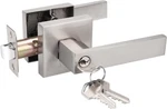Probrico Satin Nickel Entrance Door Levers Keyed Entry Lockset DL01-SNET. Fixed Price $24.00.