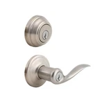 Kwikset 99910-040 Tustin Entry Lever And Single Cylinder Deadbolt. Fixed Price $34.36.