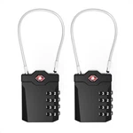 Xool Tsa Approved Luggage Locks 4 Digit With Flexible Small, BLACK-2PCS. Fixed Price $15.99.