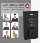 Kwikset 992700-005, Smartcode Touchpad Electronic Deadbolt W/smartkey, Black. Fixed Price $88.63.