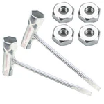 Silver Chainsaw Wrench Set For Stihl Dolmar Poulan Shindaiwa Models 160MM. Fixed Price $14.89.