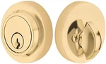 Satin Brass Modern Single Cylinder Deadbolt With C-keyway Model 8467. Fixed Price $148.99.