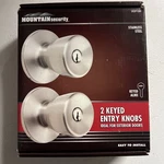 Mountain Security 2 Entry Knobs For Exterior Doors (keyed Alike) Brand New. Fixed Price $20.00.