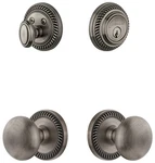 Grandeur Newfav Sp Eset 238 Newport Solid Brass Single Cylinder - Grey. Fixed Price $468.75.