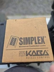 Simplex Kaba 1021-B-26D-41 Push Button Lock,entry,key Override 4YF88. Fixed Price $125.00.
