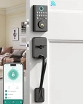Front Door Lock Set With Handle Wifi Keyless Entry Digital Keypad Smart Deadbolt. Fixed Price $69.99.