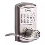 Kwikset Smartcode 917 Satin Nickel Keypad Electronic Single-cylinder Tustin Door. Fixed Price $90.00.