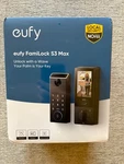 Eufy Familock S3 Max Smart Palm Vein Recognition Deadbolt Doorbell 2K Cam. Fixed Price $295.00.