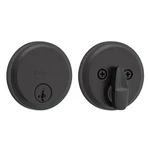 Kwikset Hometown Deadbolt Lock, Matte Black, Round Exterior Keyed Front Entry.... Fixed Price $66.60.