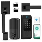 Wifi Front Door Lock Sets With Handle, Fingerprint Keyless Entry Keypad W.... Fixed Price $200.12.