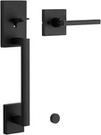 Kwikset San Clemente Front Door No Lock, Entry Handleset (open Box). Fixed Price $79.19.