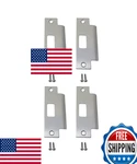 Qcaa Stainless Steel Extended Replacement Lock Strike Plate 4 Pack Round Corner. Fixed Price $43.10.