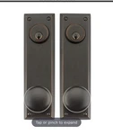Emtek Quincy Keyed Double Cylinder Sideplate Knob Oil Rubbed Bronze. Fixed Price $149.00.