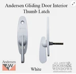 Andersen Tribeca Style Gliding Door Thumb Latch White Color Free Shipping. Fixed Price $14.99.