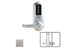 5000 Series Mechanical Pushbutton Cylindrical Lever Lock, Satin Chrome. Fixed Price $670.62.