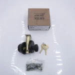Emtek 8450MB Sandcast Bronze Single Cylinder Deadbolt For 1-1/4" To 1-3/4" Doors. Fixed Price $85.99.