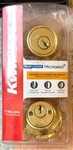 Kwikset 665 3 Cp Rcal Rcs K6 V1 Keyed Deadbolt. Brass Finish. Fixed Price $12.50.