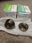 Weslock Deadbolt 480. Fixed Price $22.50.