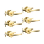 Goldenwarm 6 Packs Passage Handles, Brushed Lever Door.... Fixed Price $168.77.