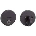 Kwikset Uptown Single Cylinder Deadbolt Iron Black Smartkey Low Profile Round. Fixed Price $16.99.