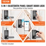 Smart Lock, 5-IN-1 Door Knob, Keypad Digital For Front. Fixed Price $79.87.