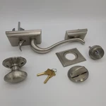 Schlage Addison Single Cylinder Handleset Siena Knob, Satin Nickel. Fixed Price $29.56.