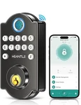 New Heantle Smart Door Lock W/ Fingerprint & Bluetooth Wifi Matte Black. Fixed Price $69.99.