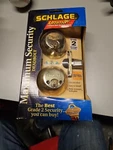 Schlage Professional Grade Double Cylinder Deadbolt Brass B362N4505605. Fixed Price $26.00.