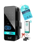 No-drill Smart Glass Lock Frameless Doors Bluetooth Fingerprint Keyless Entry. Fixed Price $69.99.