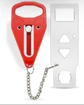 Rerishom Portable Door Lock Stainless Steel Red Travel Safety For Hotels. Fixed Price $7.11.