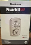 New! Kwikset Powerbolt 250 Satin Nickel Electronic 10-BUTTON Deadbolt Door Lock. Fixed Price $47.99.
