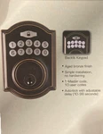 Defiant Electronic Keypad Deadbolt (aged Bronze, Sku 1003 224 537),. Fixed Price $15.00.