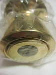 Kwikset Abbey Polished Brass Entry Door Knob Featuring Smartkey Security. Fixed Price $14.95.
