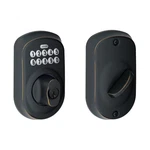 Schlage BE365- Bronze Plymouth Electronic Keypad Single Cylinder Deadbolt. Fixed Price $99.99.