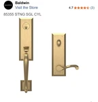 Baldwin Estate Stonegate Keyed Entry Deadbolt Handleset Vintage Brass Rh 85355. Fixed Price $299.00.